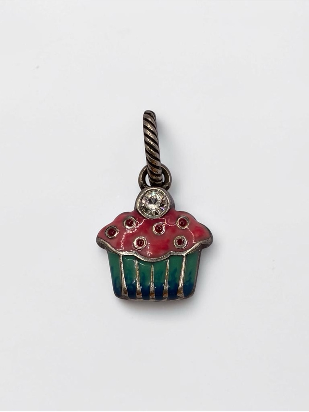 Brighton Colorful Enamel Cupcake Pendant Charm